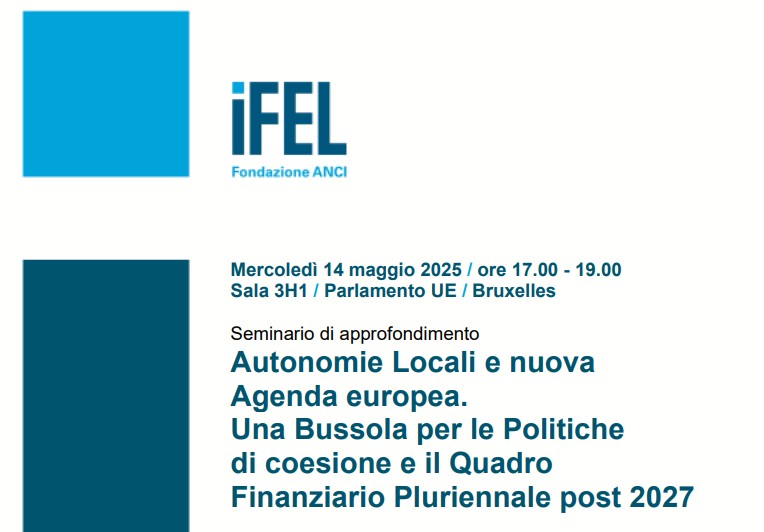 Autonomie Locali e nuova Agenda europea. Una Bussola per le Politiche di coesione e il Quadro Finanziario Pluriennale post 2027 