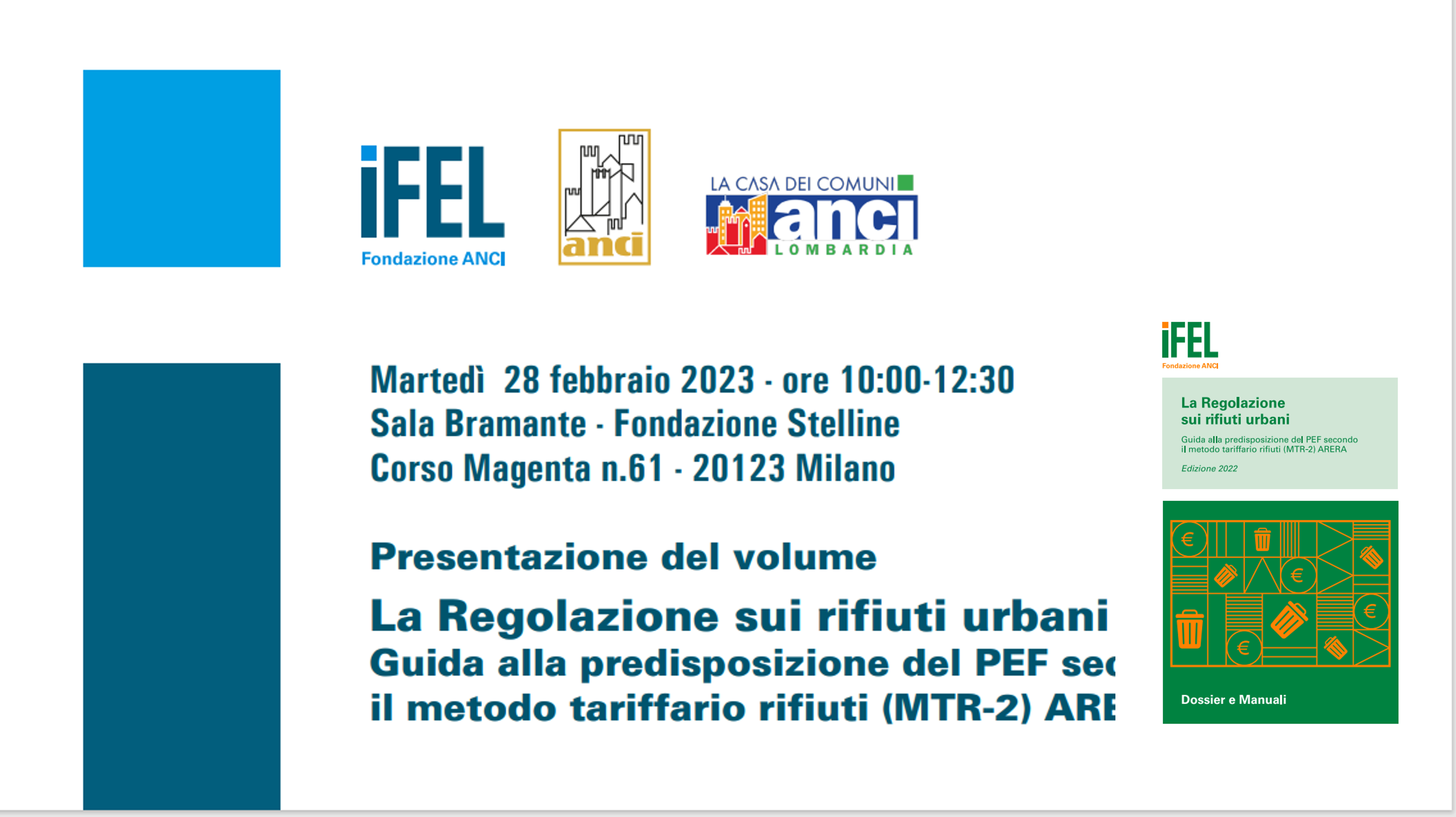 La Regolazione sui rifiuti urbani - Guida alla predisposizione del PEF secondo il metodo tariffario rifiuti (MTR-2) ARERA