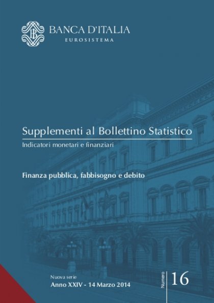 Banca d&#039;Italia: supplemento statistico su finanza pubblica, fabbisogno e debito